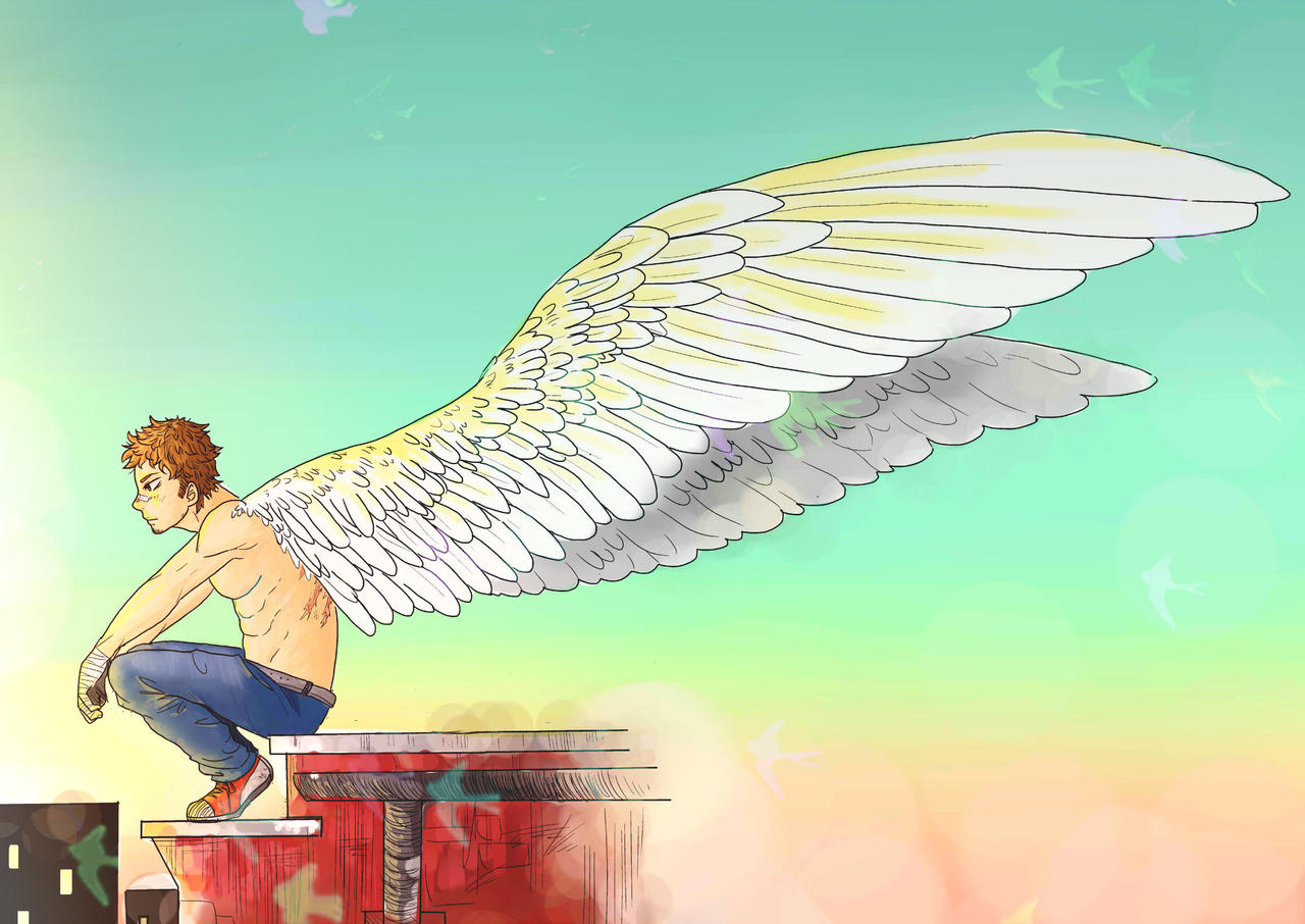 Wing Ridden Angel Thumbnail Wings of an Angel by 191195 on DeviantArt