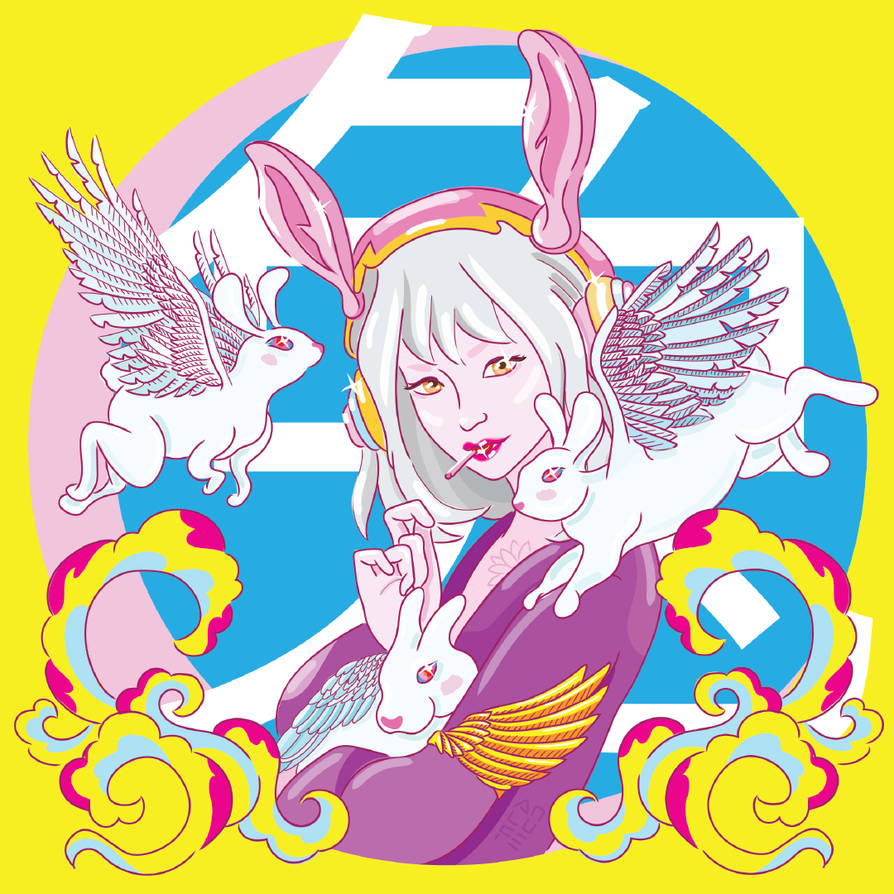 Flying Rabbit and Moon Priest by anlufe on DeviantArt