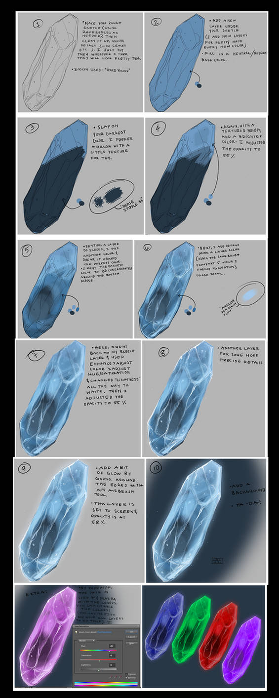 Gem/Ice Tutorial by grumpyconsult on DeviantArt