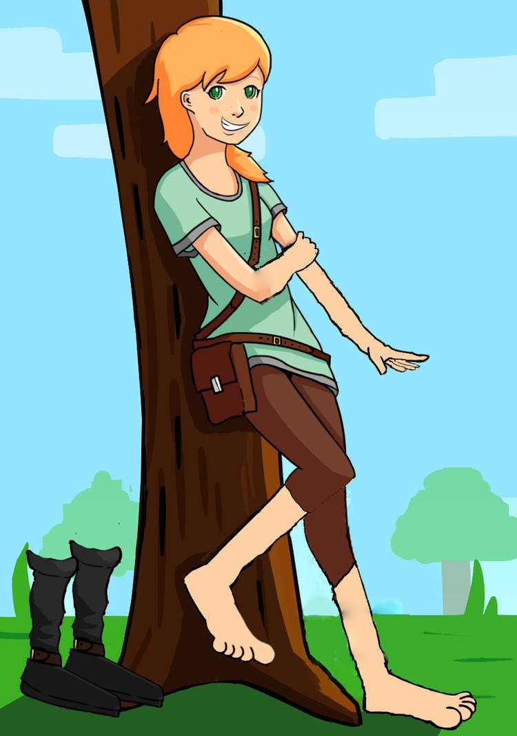 Minecraft Alex barefoot by LuigiMarinus15000 on DeviantArt