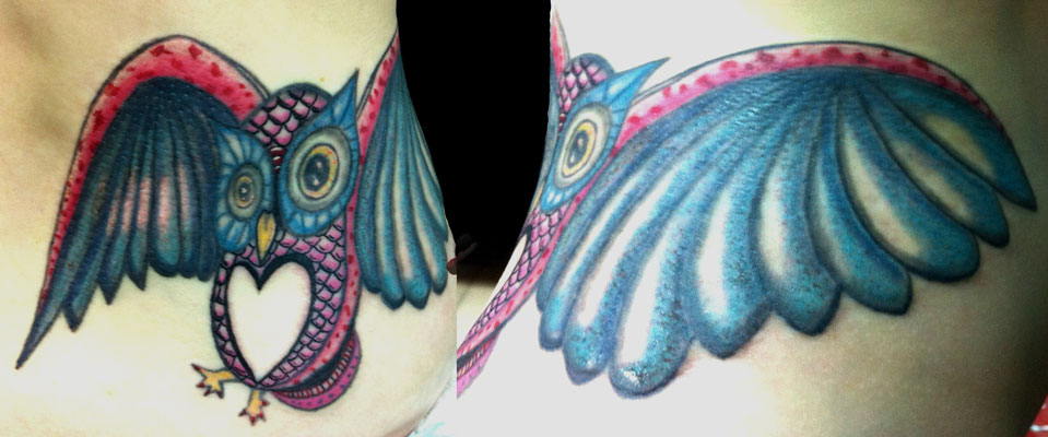 NewSkool Owl Tattoo