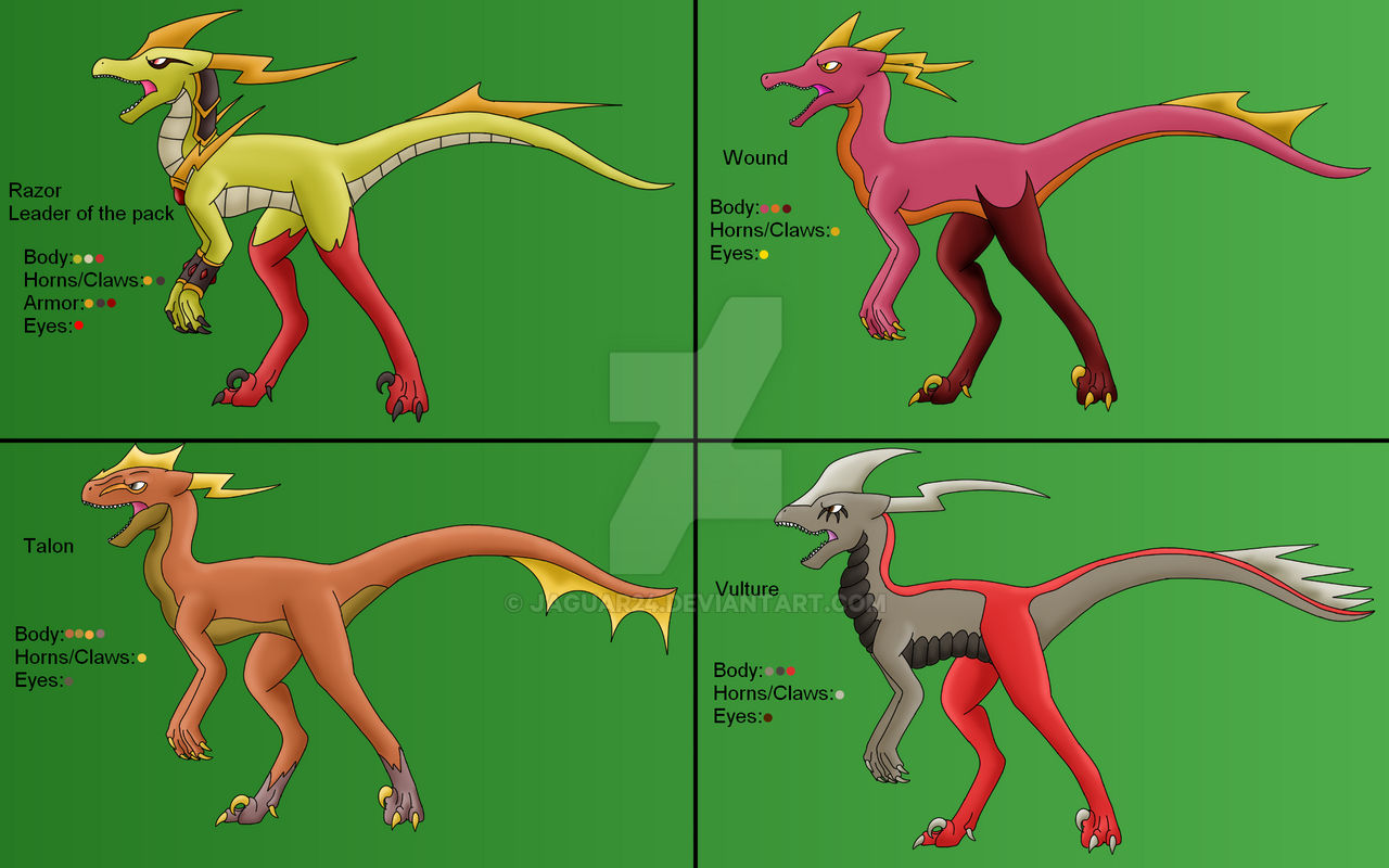 Blood Raptor Dragon Pack by Jaguar24 on DeviantArt