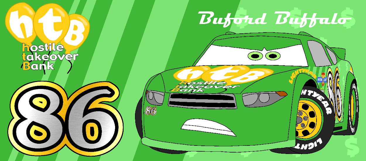 Buford Buffalo - HTB veteran racer #86 by AndyTheGreenFox2005 on DeviantArt