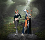 Bo Katan and Ahsoka in the caves of Mandalore by BeskarKnight