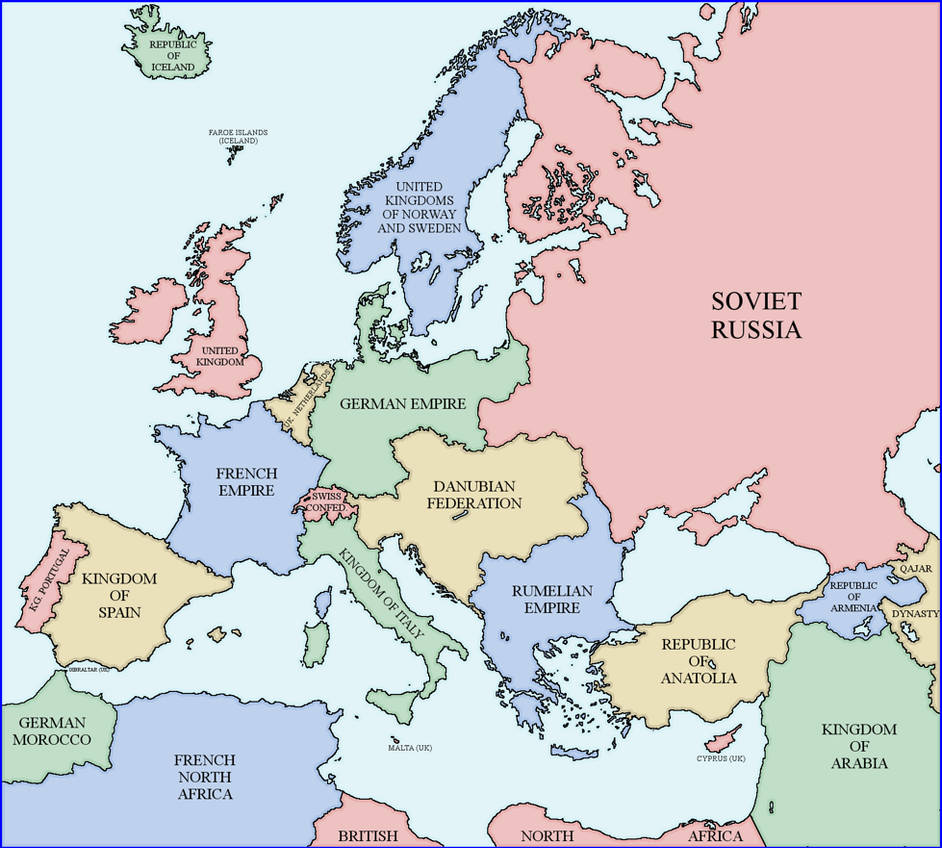Map of Europe 1938 (Rumelia Universe)