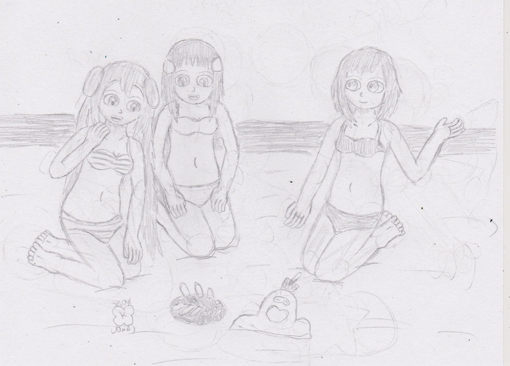 March sketch day 23 Aloan beach feature