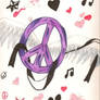 Rock Star peace sign