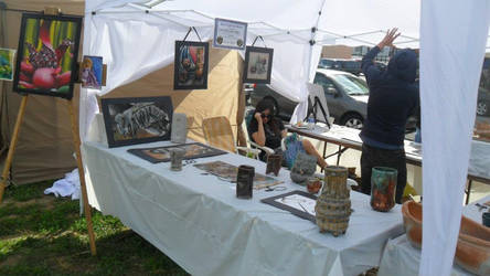 pictures from the art on the green in french lick