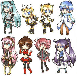 Vocaloid Sticker Set