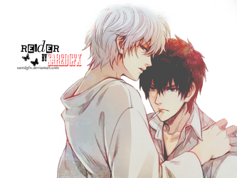 Sakata Gintoki and Hijikata Toushirou Render by saredGfx