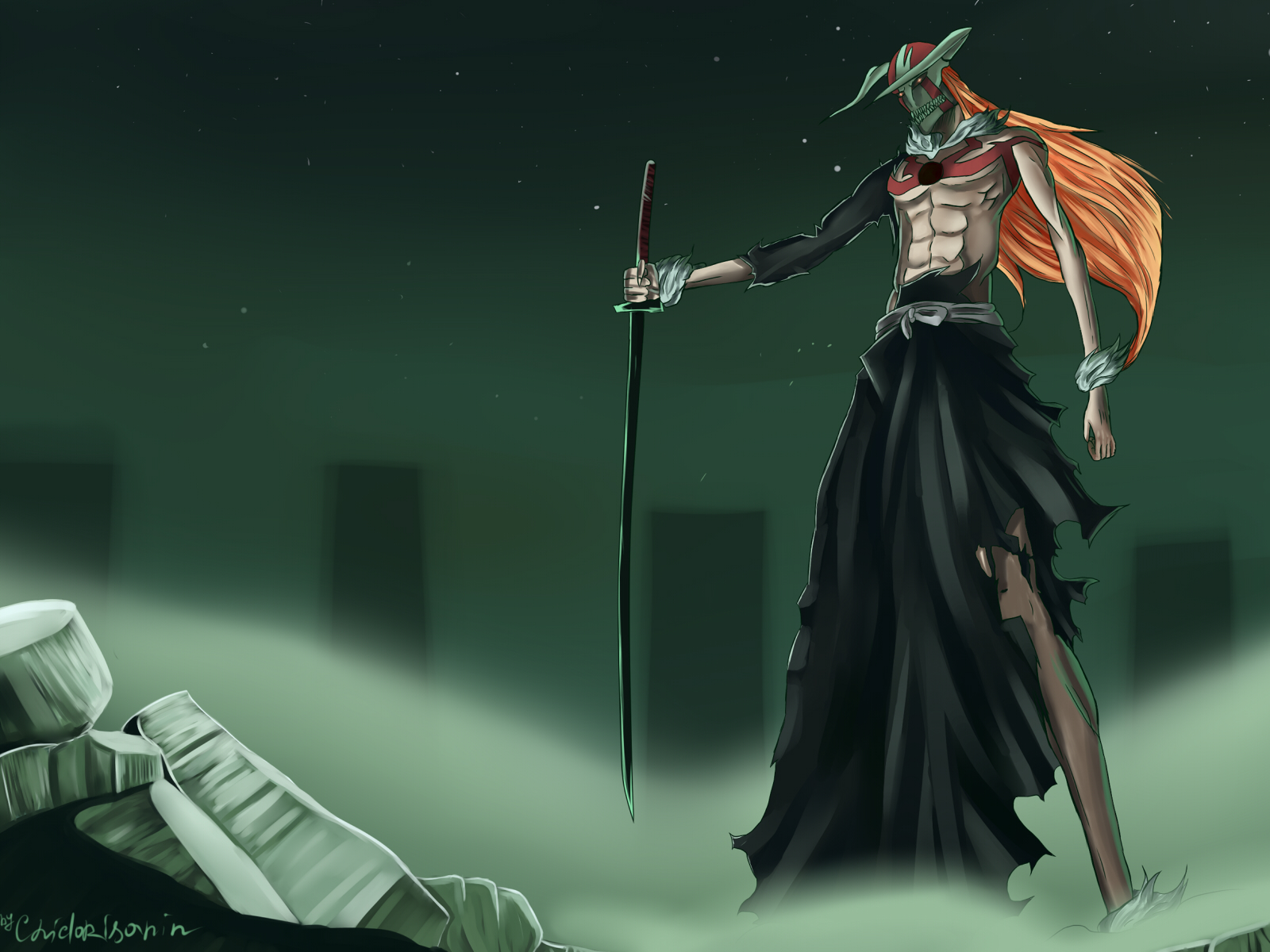 Ichigo Half Vasto Lorde by gemanoken on DeviantArt