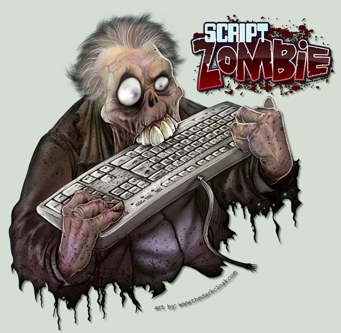 Zombie Writing Code Script Zombie by thedarkcloak on DeviantArt