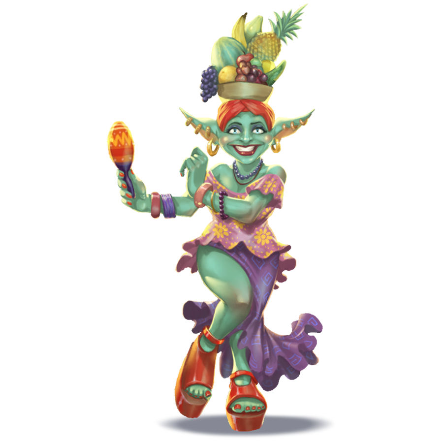 Goblin a'la Carmen Miranda for FG Card Game by thedarkcloak