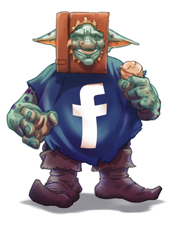 Cheeky FACEBook Goblin by thedarkcloak