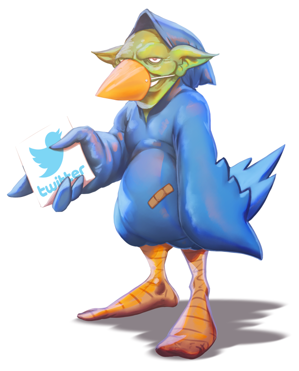 Tweet Tweet Goblin by thedarkcloak