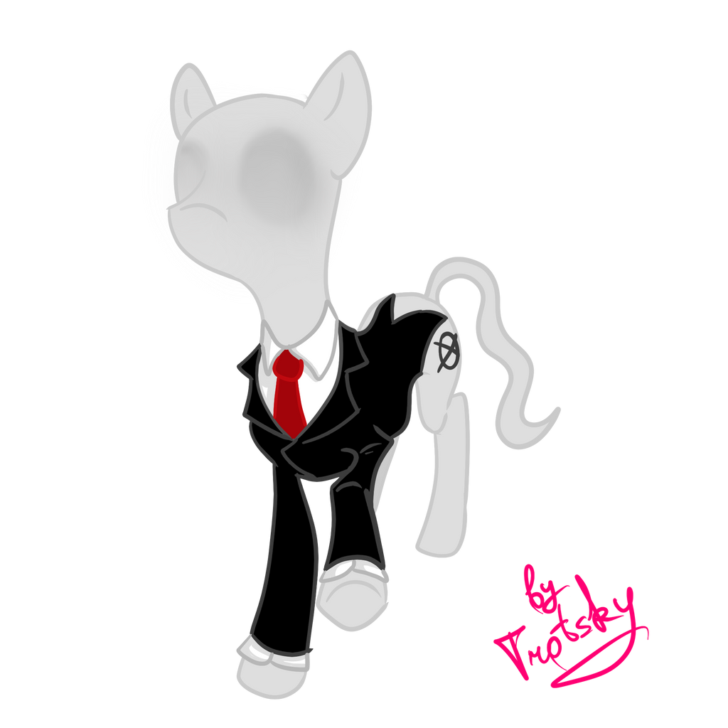 Mlp Slender Pony Slender by DimoVasya on DeviantArt