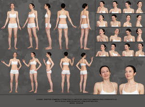 Reference sheet template (pose reference)