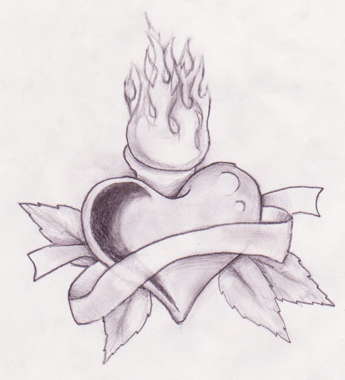 flaming heart