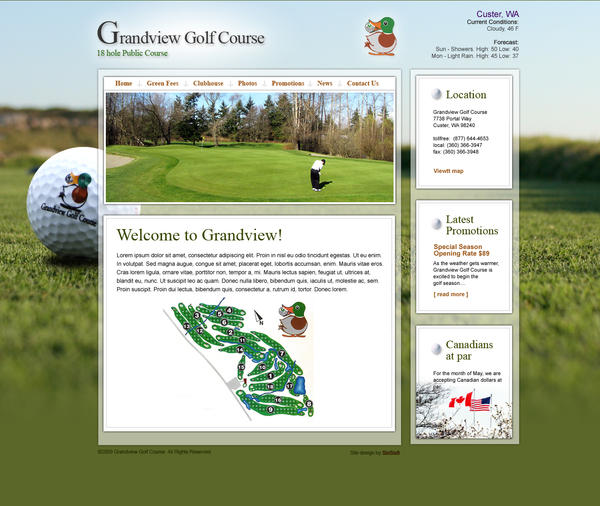 Grandview Golf Course website by pootpoot1999 on DeviantArt