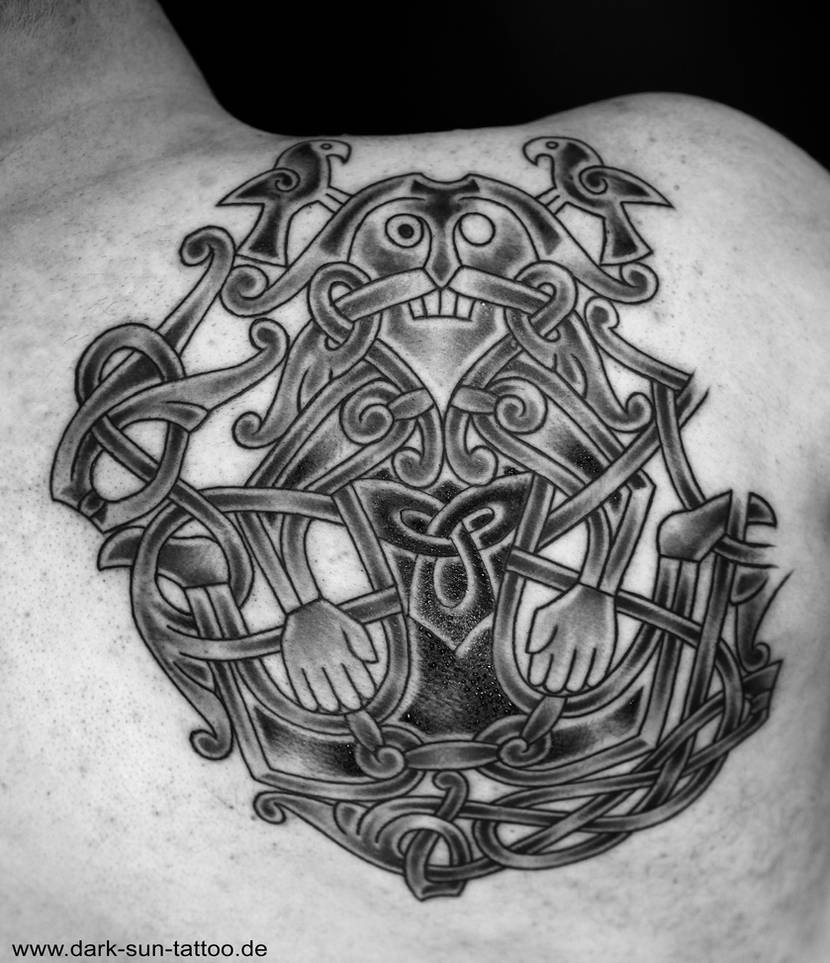 Odin Ringerike Style Vikin art - Ringerike style by DarkSunTattoo on DeviantArt
