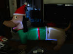 My Christmas Elf Dachshund #1 by HomeOfBluAndshadows