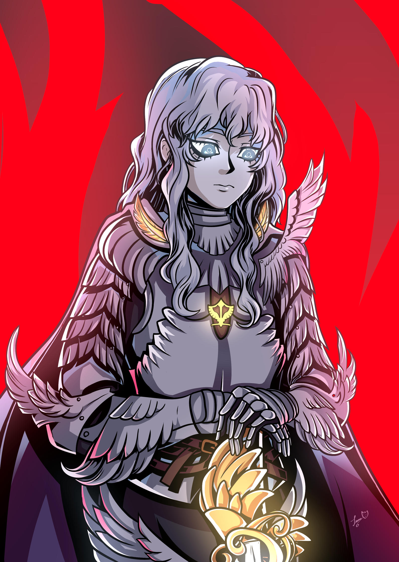 Griffith Using Violet Griffith by okenolau on DeviantArt