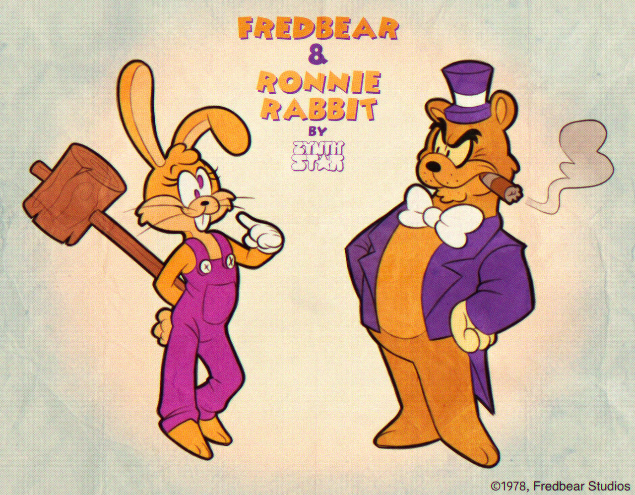 FREDBEAR AND RONNIE RABBIT by zynthstar on DeviantArt