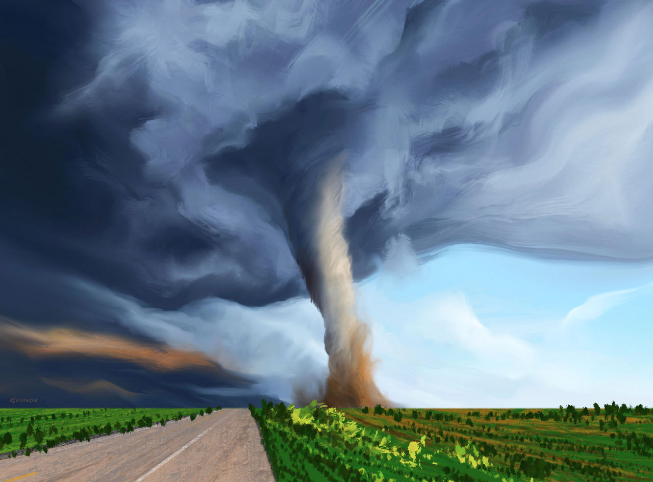 Tornado on the road by Vilone on DeviantArt