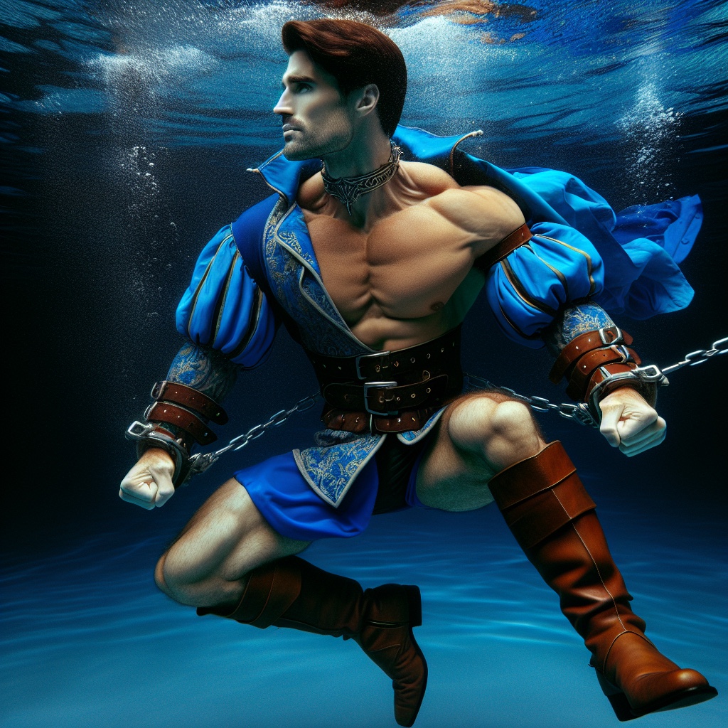 Shackled Deviantart Prince Ryan shackled and drowning in the sea by Tcruise23 on DeviantArt