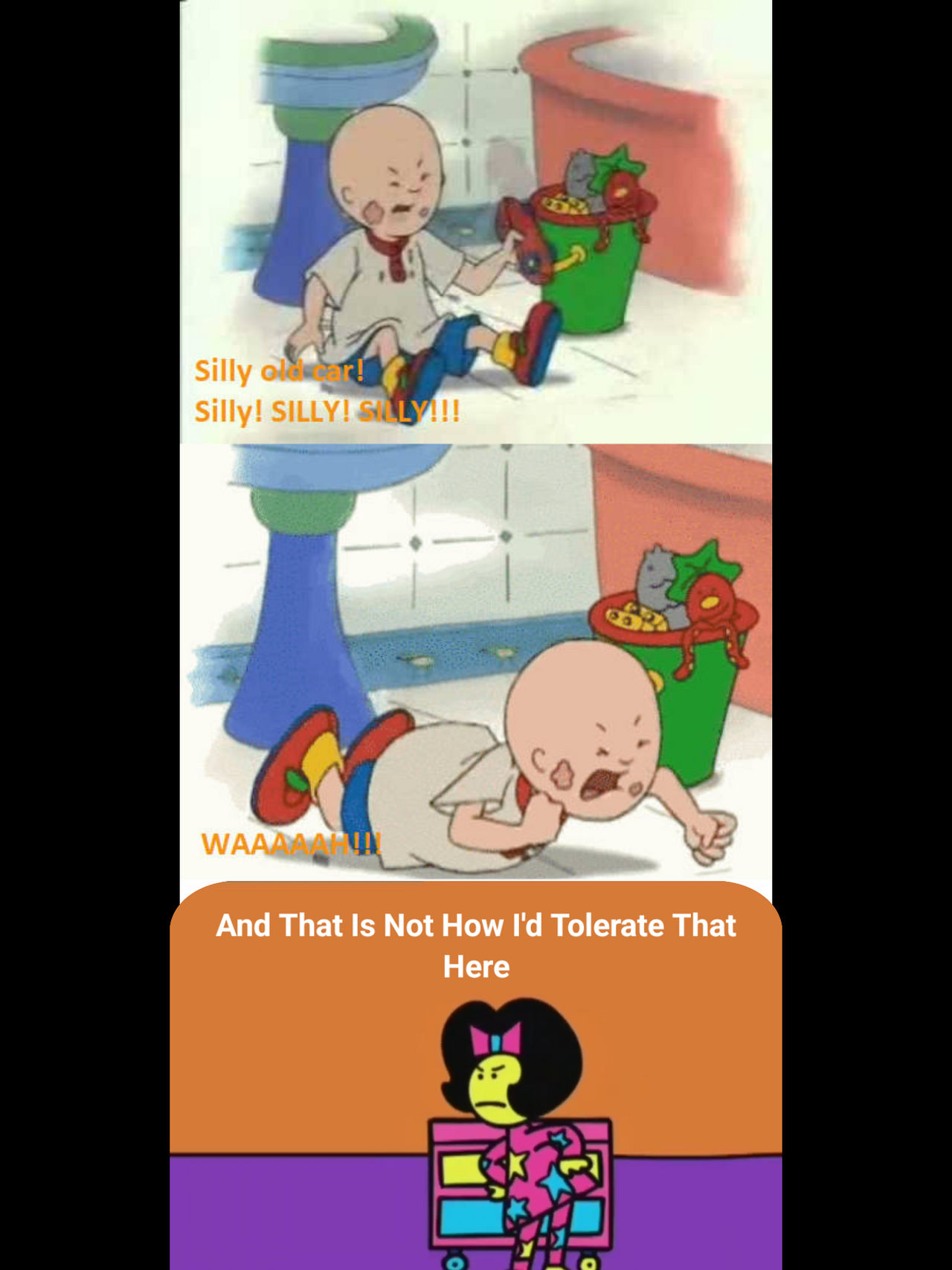 Deviantart Tantrum Stella Disapproves Caillou's Tantrums by elijahthesonicguy on DeviantArt
