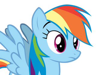 No expresions-Rainbow Dash vector 3