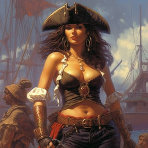danzu pirate girl character by Clyde Caldwell--ar 