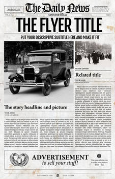 Newspaper Template for Adobe Photoshop