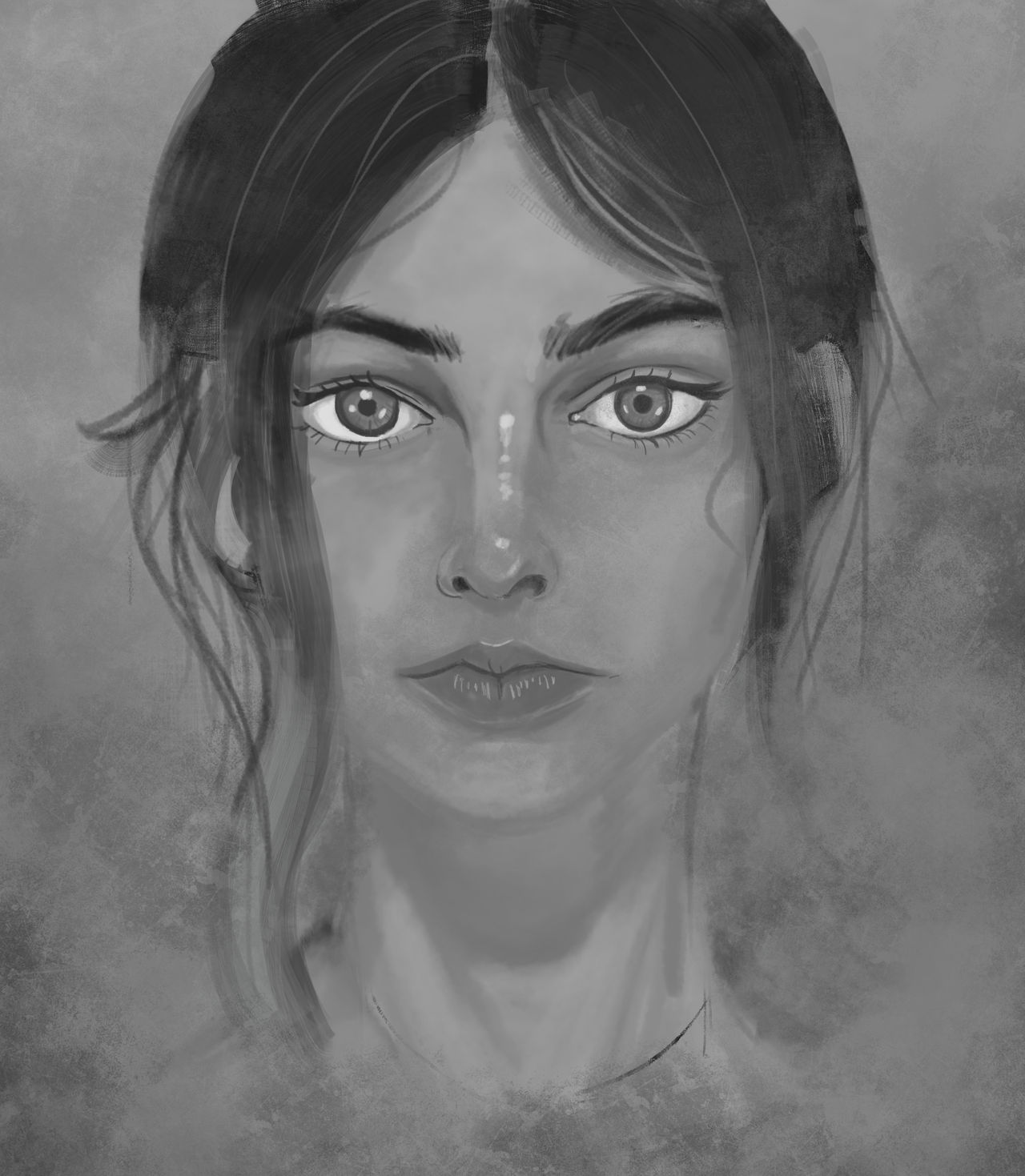 Gray R Realistic Face Grayscale face study by MadsonFZ on DeviantArt