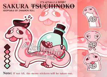(CLOSED) Adoptable#44 Sakura Tsuchinoko (or Skink)