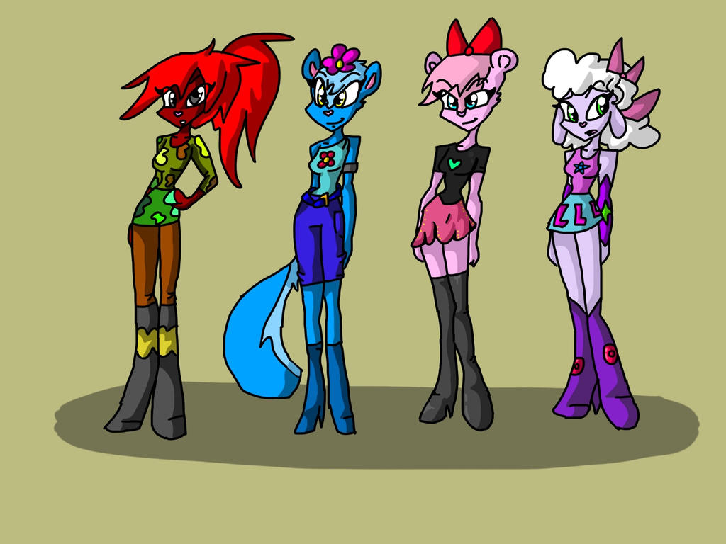 The Htf girls (colored) by HueGhost on DeviantArt
