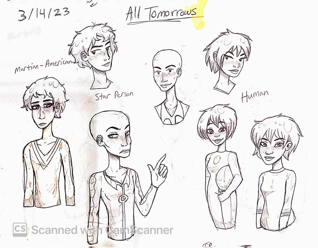 All Tomorrows sketches by HueGhost on DeviantArt