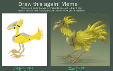 Draw this Again! with Chocobos