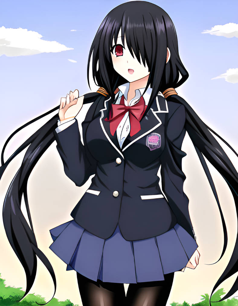 Tokisaki Kurumi Belly inflation part 1 (AI) by zorrrr on DeviantArt