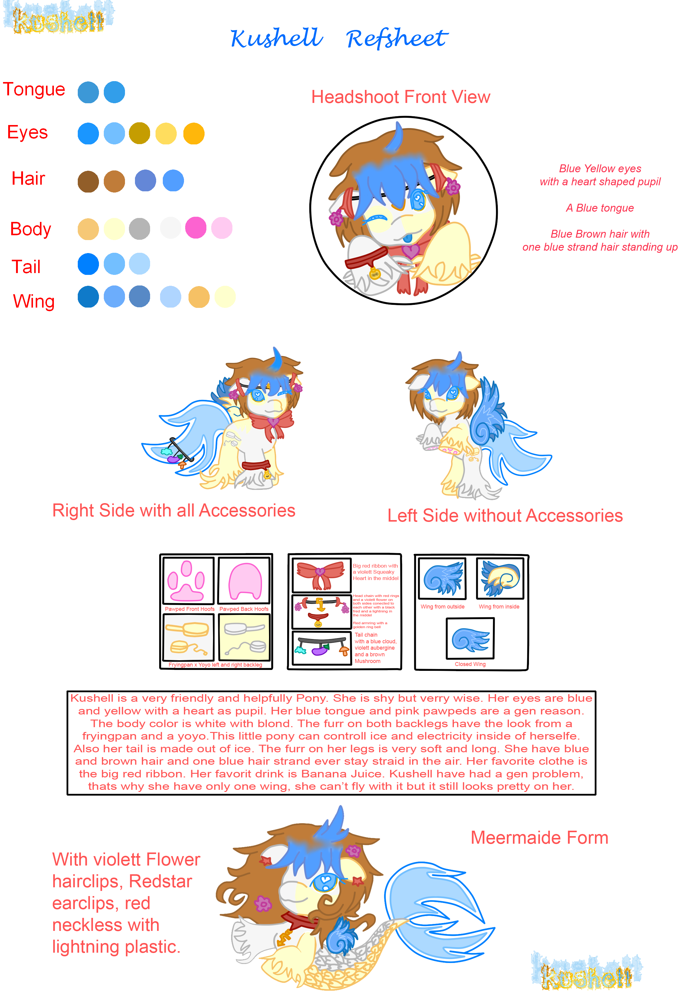 Kushell Pony - New Style Refsheet