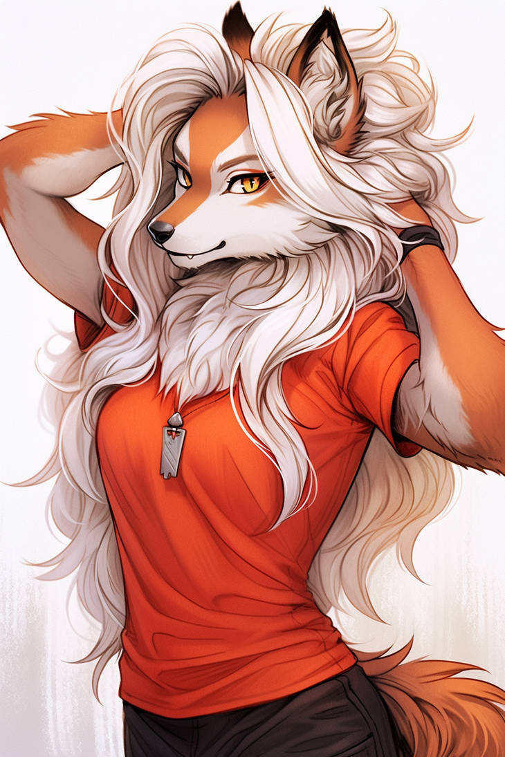 Anthro Fox Girl by ChrisD19 on DeviantArt