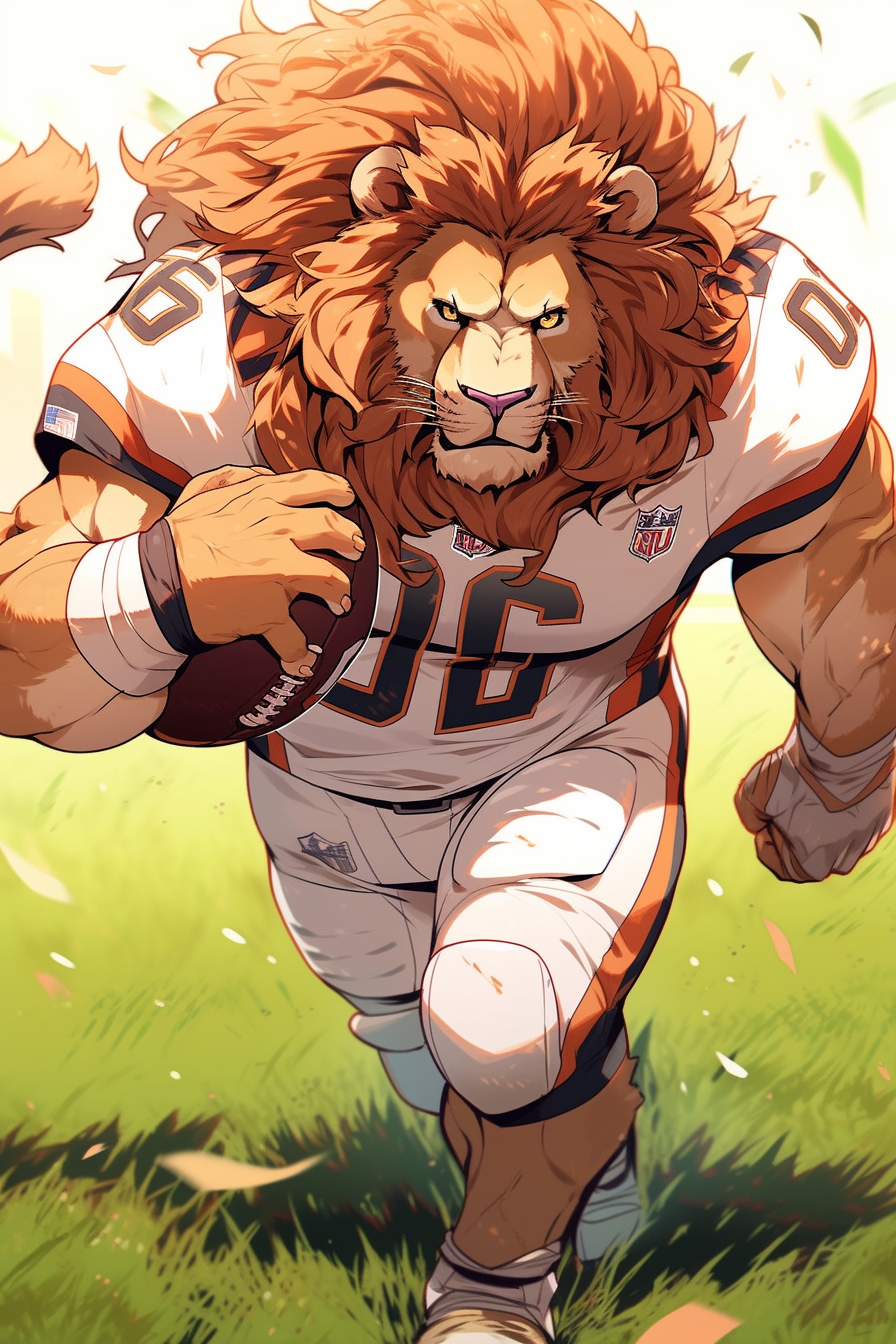 Football Deviantart Lion Football Player (Open) by ChrisD19 on DeviantArt