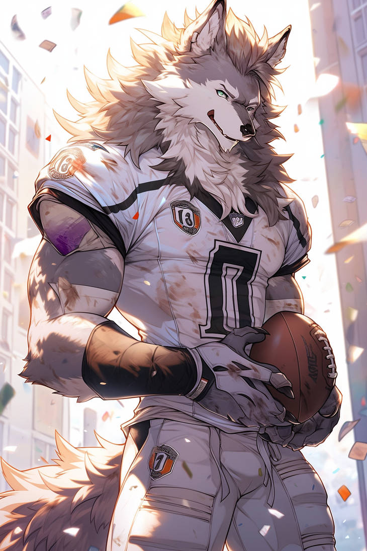 Werewolf Uniform Wolf Football Player by ChrisD19 on DeviantArt