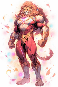 Lion Superhero (Sold)