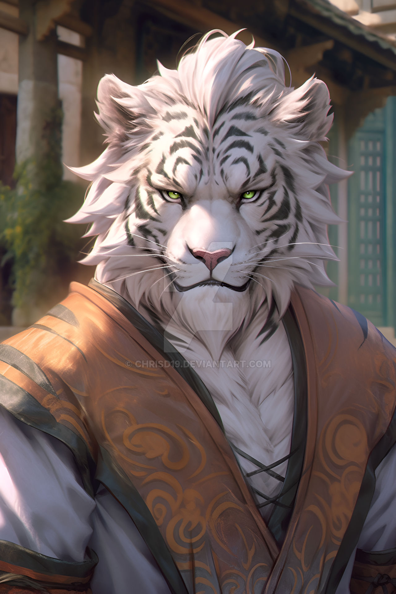 White Tiger Portrait Painting Open By ChrisD19 On DeviantArt white-tiger-portrait-painting-open-by-chrisd19-on-deviantart
