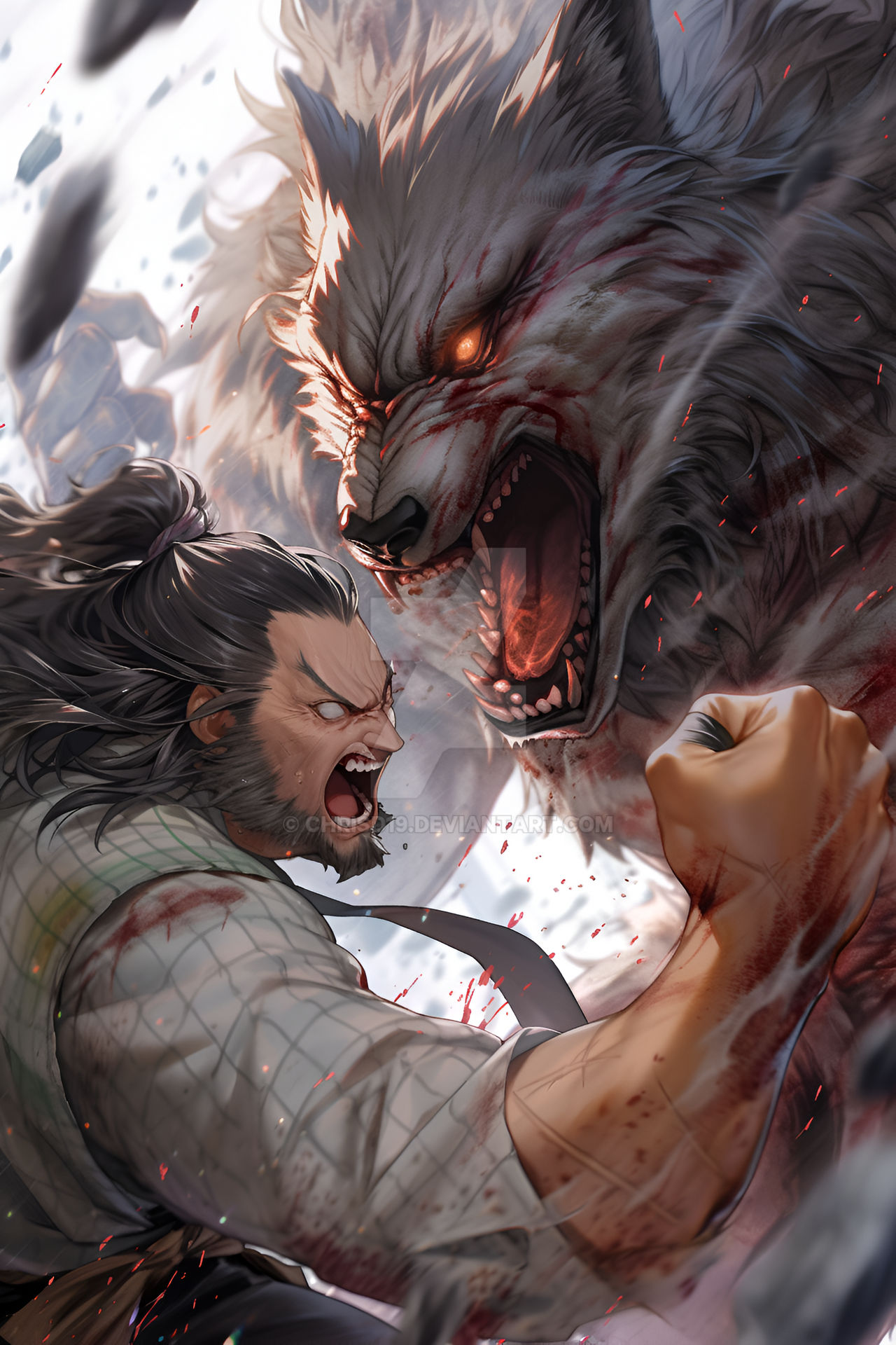 Werewolf Hunter vs. Werewolf by ChrisD19 on DeviantArt