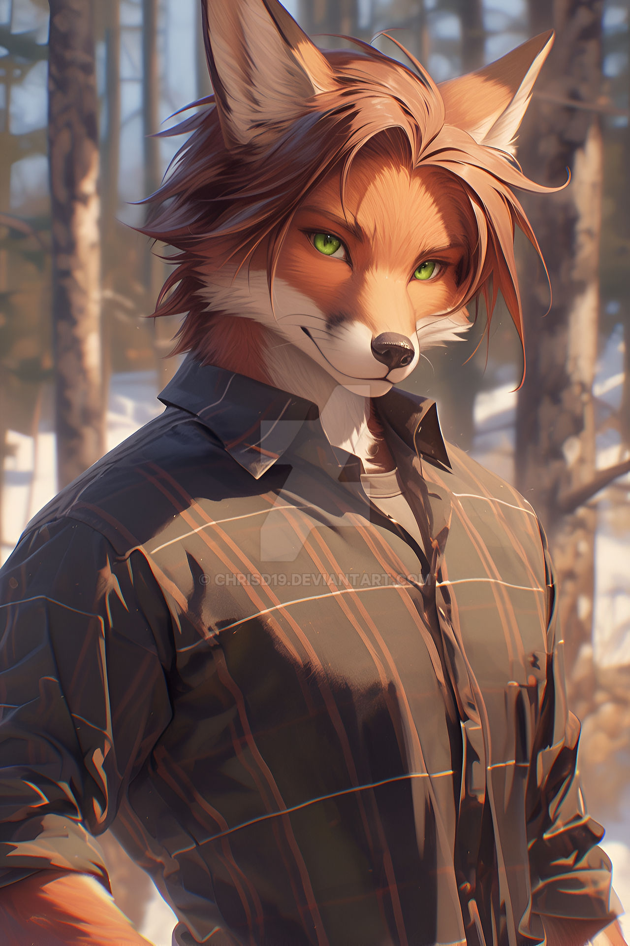 Handsome Fox Guy In Forest Closed By ChrisD19 On DeviantArt handsome-fox-guy-in-forest-closed-by-chrisd19-on-deviantart