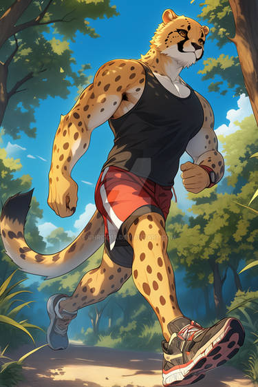 Cheetah on a walk through the park [Open]