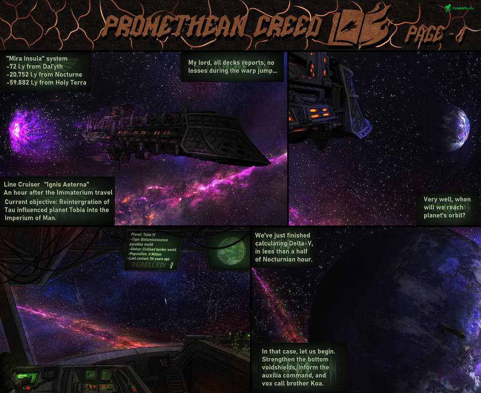 Warhammer 40k - Promethean Creed page I by PatrickNerdu on DeviantArt
