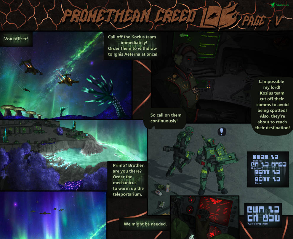 Warhammer 40k - Promethean Creed page V by PatrickNerdu on DeviantArt